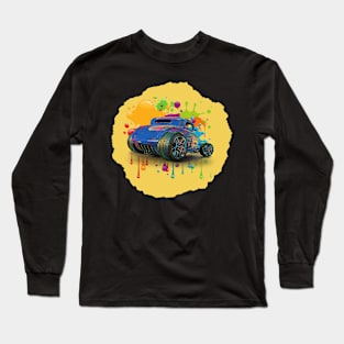 Colorful Hot Rod Coupe Long Sleeve T-Shirt